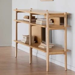 Wohnen 140x81x36 4 Fächer Regal in modernem Design - Ulapos