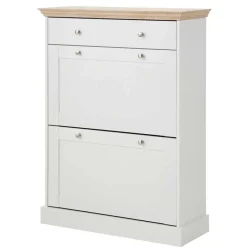 80x106x30 2 Klappen Schuhschrank im Country Style - Ridron^Wohnen Outlet