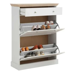 80x106x30 2 Klappen Schuhschrank im Country Style - Ridron^Wohnen Outlet