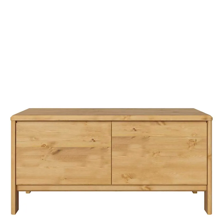 Wohnen 98x48x34 2 Schubladen Kommode aus Kiefer - Etvina