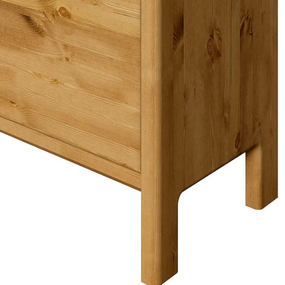 Wohnen 98x48x34 2 Schubladen Kommode aus Kiefer - Etvina