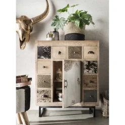 Wohnen 85x103x32 10 Schubladen Kommode Ethno - Antra