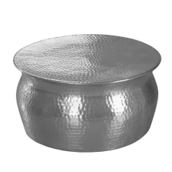 60x31x60 Alu Couchtisch in Silberfarben - Bastia^Wohnen Clearance