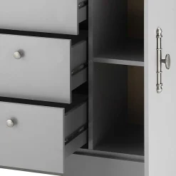 198x104x44 Anrichte in Lichtgrau & Eiche Optik - Buleta^Wohnen Best