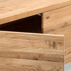 Wohnen 180x75x45 Asteiche Sideboard mit Metallfüßen - Ventida