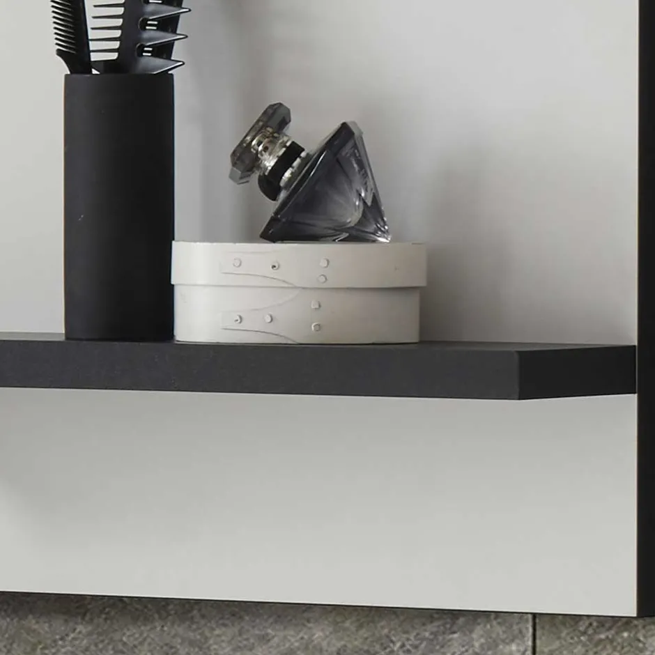 Wohnen 40x62x12 Bad Hängeregal mit 2 Böden - Ingmesan