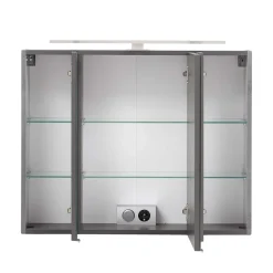 Wohnen 80x64x20 Bad Hängeschrank mit Spiegeltüren - Dastroz