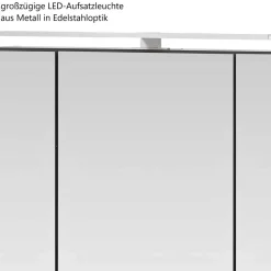 Wohnen 80x64x20 Bad Hängeschrank mit Spiegeltüren - Dastroz