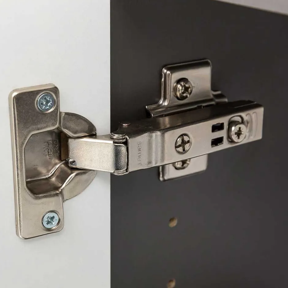 40x185x35 Bad Hochschrank in Grau mit Wildeiche - Agiruan^Wohnen Hot