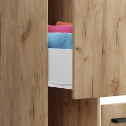 Wohnen 25x110x50 Bad Nischenschrank mit 2 Auszügen - Naico