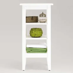 42x85x31 Bad Regal aus Kiefer in Weiß lasiert - Lousias^Wohnen Sale