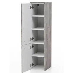 30x135x35 Bad Seitenschrank in Eiche Grau - Svegaria^Wohnen Hot