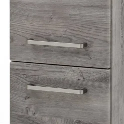 30x135x35 Bad Seitenschrank in Eiche Grau - Svegaria^Wohnen Hot