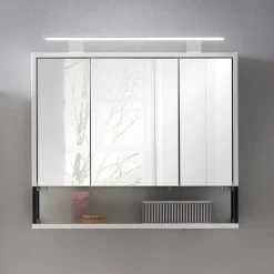 70x68x16 Bad Spiegelschrank aus Stahl in Weiß - Ismilav^Wohnen Sale