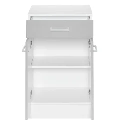 Wohnen 50x84x35 Bad Vertiko in Hellgrau - Girios