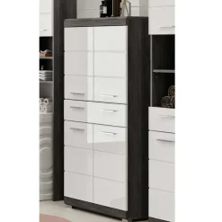 Wohnen 74x141x31 Badezimmer Highboard mit 4 Türen & Schublade - Nancys