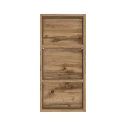 Wohnen 30x64x18 Badezimmer Hängeregal mit drei Fächern - Lemnas