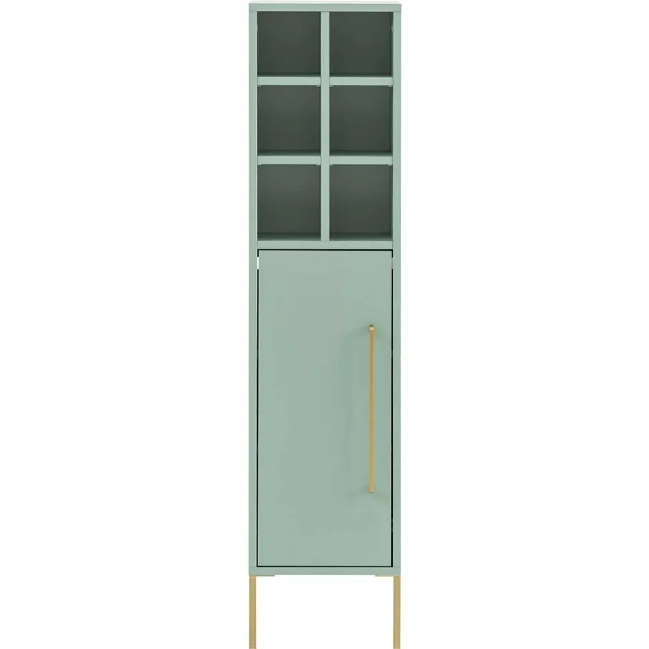 Wohnen 31x131x22 Badschrank in Mintgrün & Gold - Aparcian