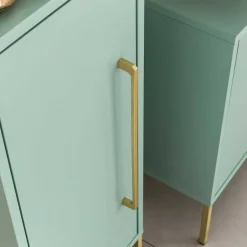Wohnen 31x131x22 Badschrank in Mintgrün & Gold - Aparcian