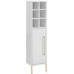30x131x22 Badschrank in Weiß & Gold - Nuszaleva I^Wohnen Clearance