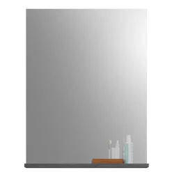 Wohnen 60x79x19 Badspiegel mit Ablage in Grau - Nancys