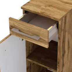 Wohnen 30x79x35 Bad-Unterschrank mit einer Schublade - Lemnas