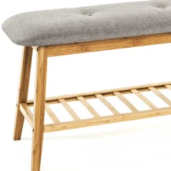 100x44x30 Bambus Bank in Naturfarben - Ponzas^Wohnen Discount