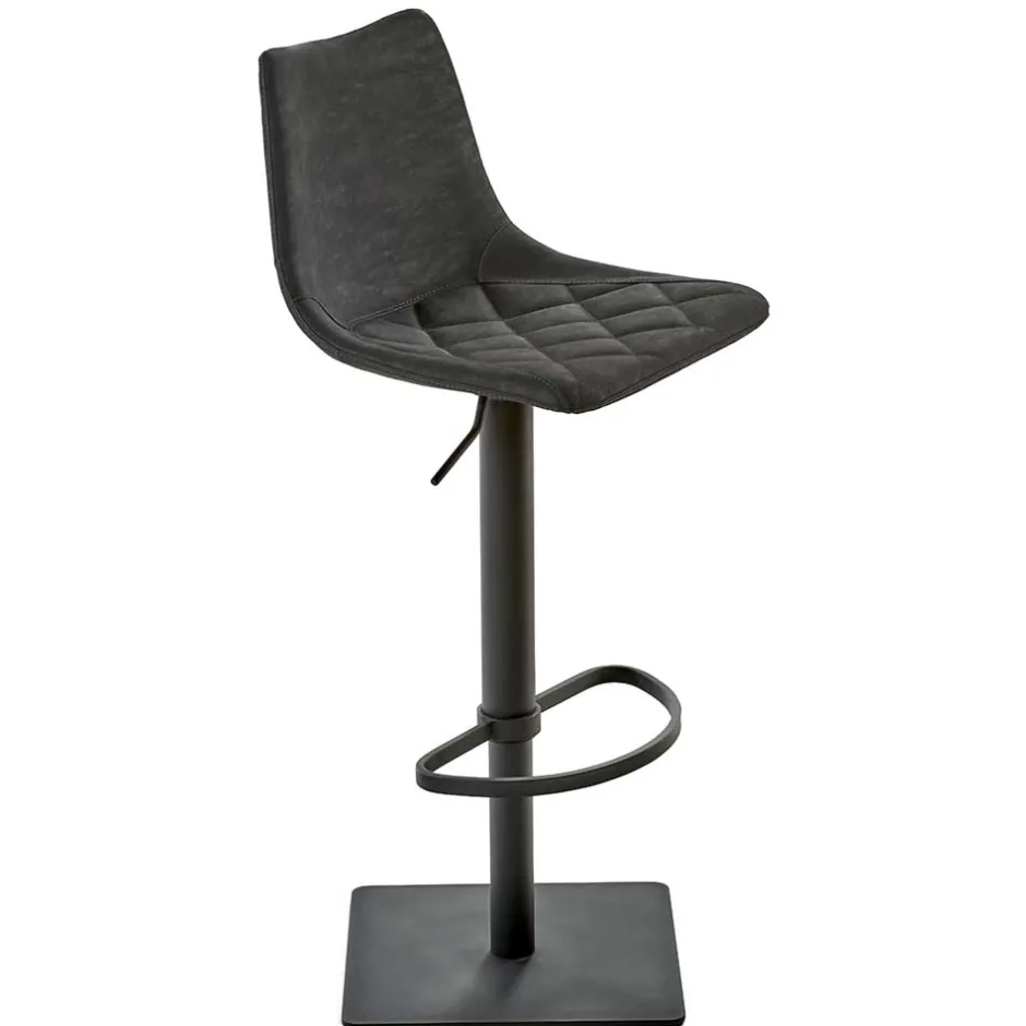 43x110x50 Barhocker mit Lehne in Schwarz - Speranza^Wohnen Clearance