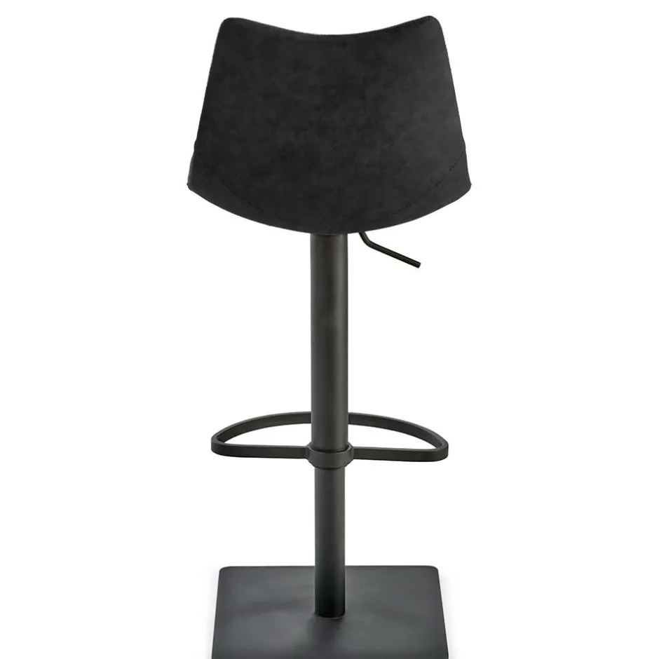 43x110x50 Barhocker mit Lehne in Schwarz - Speranza^Wohnen Clearance