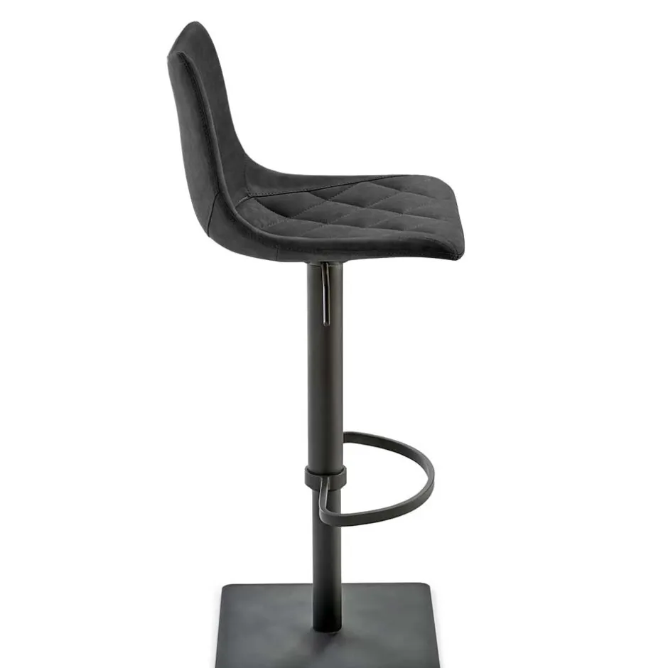 43x110x50 Barhocker mit Lehne in Schwarz - Speranza^Wohnen Clearance