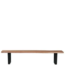 Wohnen 150x46x40 Baumkante Bank mit Bügelgestell - Beataz