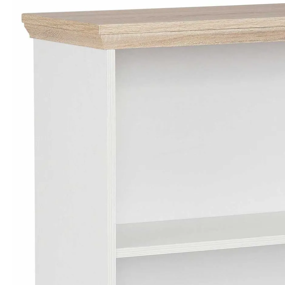 Wohnen 75x180x30 Bücher Regal mit fünf Fächern - Akedra