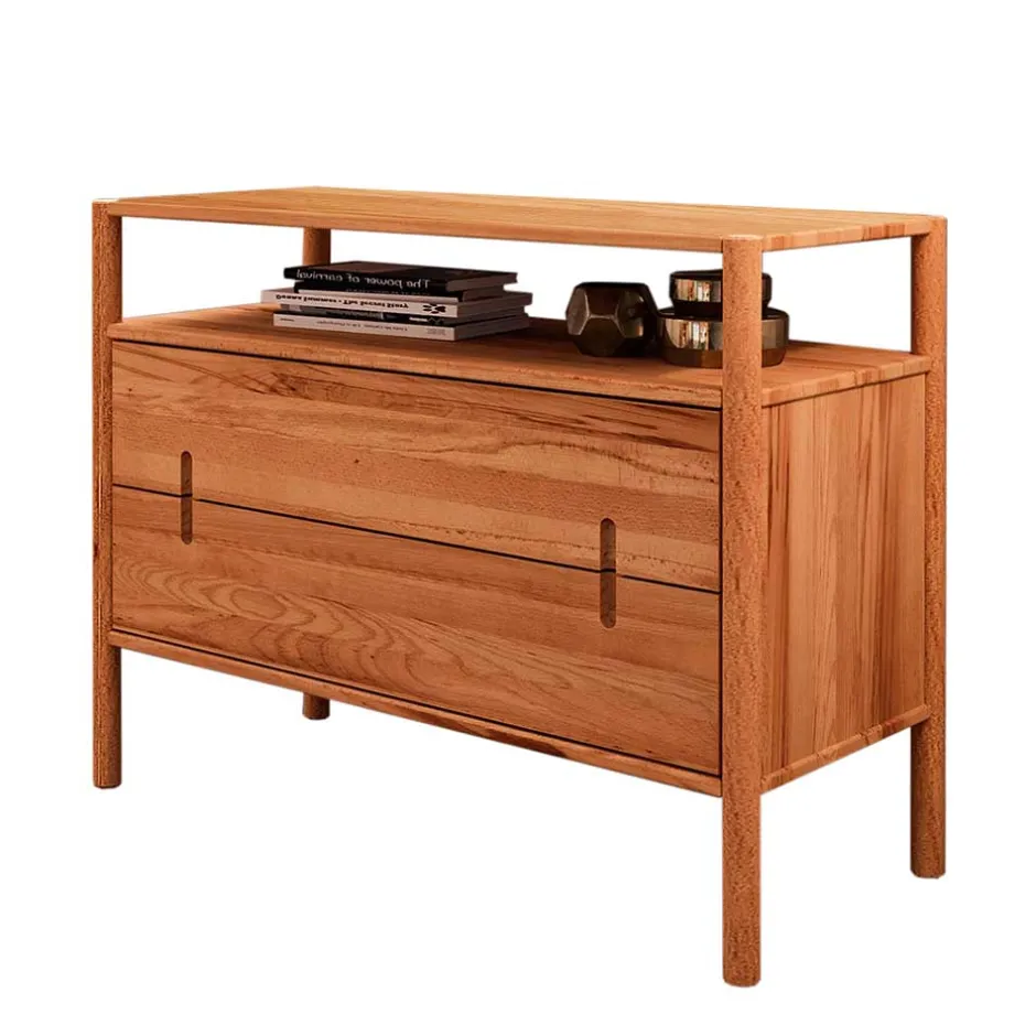 Wohnen 108x84x46 Breite Hochkommode mit Fach - Indrya