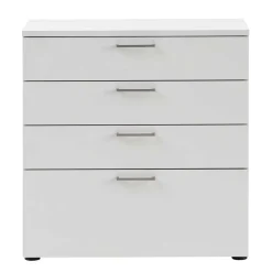 Wohnen 80x84x41 Büro Kommode in Lichtgrau - Bowsla