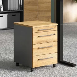 42x61x49 Büro Rollcontainer mit Utensilienfach - Ovgunia^Wohnen Sale