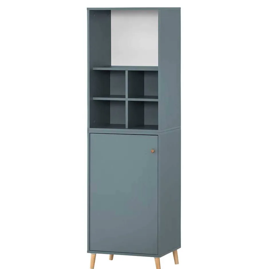 51x185x41 Büroschrank mit 5 Fächern & Tür - Baiamare^Wohnen New