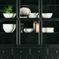 Wohnen 166x215x48 Buffetschrank in Schwarz Kiefer - Nariosca