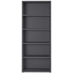 Wohnen 80x197x40 cm Aktenregal in Dunkelgrau - Noel