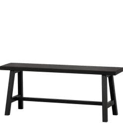 110x45x35 cm Bänke aus Massivholz in Schwarz - Annike (2er Set)^Wohnen Outlet