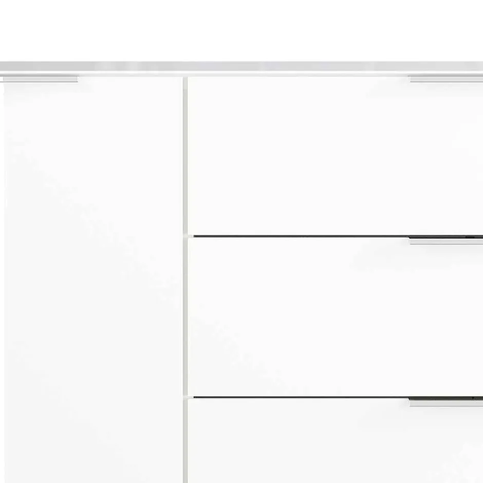 184x101x42 cm Design Sideboard mit Glas Beschichtung - Daven^Wohnen