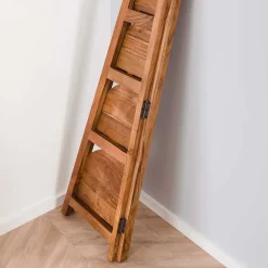 Wohnen 64x148x44 cm Eckregal aus Akazie Massivholz - Skylive