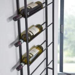 Wohnen 36x150x8 cm Flaschenregal für die Wandmontage - Cacassa