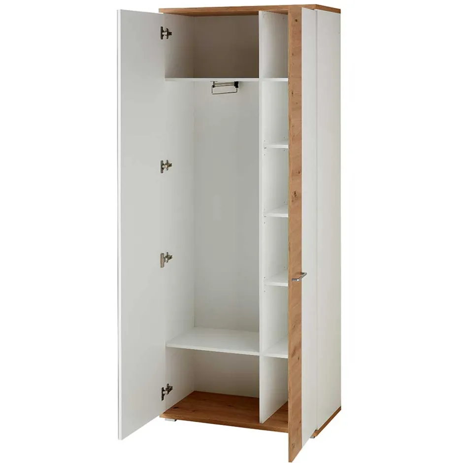Wohnen 80x200x38 cm Garderobenschrank mit zwei Türen - Symbrosia