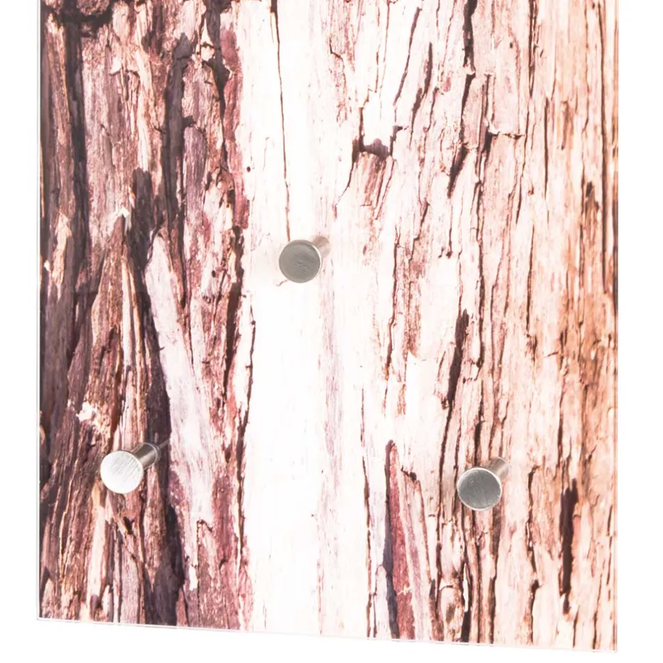 30x90x5 cm Glas Hängegarderobe mit Druck - Ineke^Wohnen Outlet