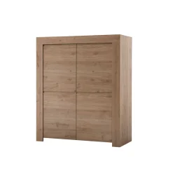 Wohnen 110x140x42 cm Highboard 4-türig - Karika