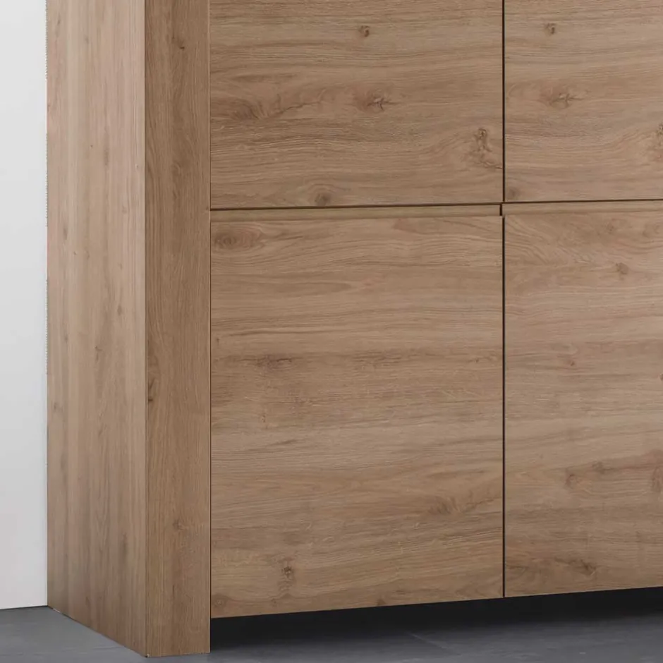 Wohnen 110x140x42 cm Highboard 4-türig - Karika