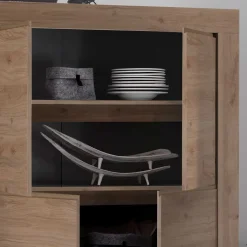 Wohnen 110x140x42 cm Highboard 4-türig - Karika