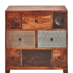 Wohnen 85x85x35 cm Kommode mit acht Schubladen - Welina