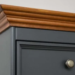 112x88x45 cm Landhaus Kommode in Grau & Eiche - Witenga^Wohnen Hot