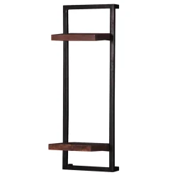 30x80x11 cm Metall Wandregal mit zwei Ablagen - Solapura^Wohnen Sale